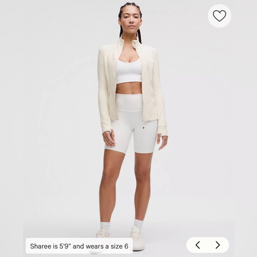 NWT Lululemon Nulu Cropped Define Jacket in Light Ivory Size 6 - Picture 5 of 15